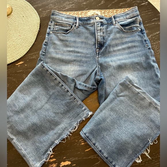 Risen Jeans Denim - Super cute pair of Risen raw hem, crop jeans! Size 15